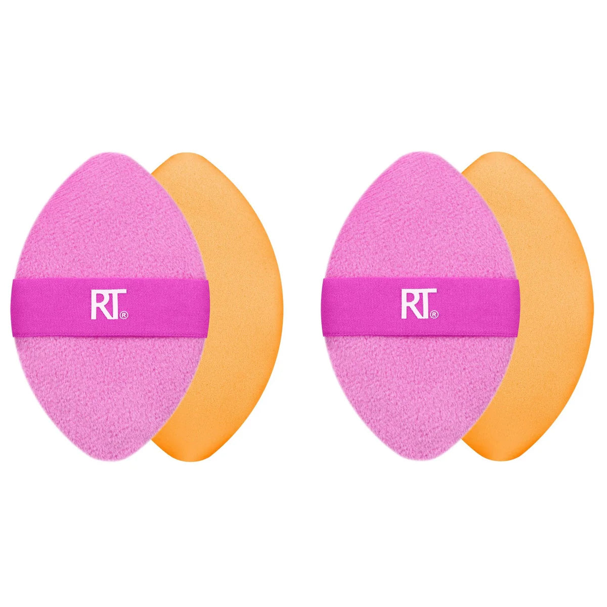 Real Techniques Miracle 2 In 1 Powder Puff Duo - 2 pack