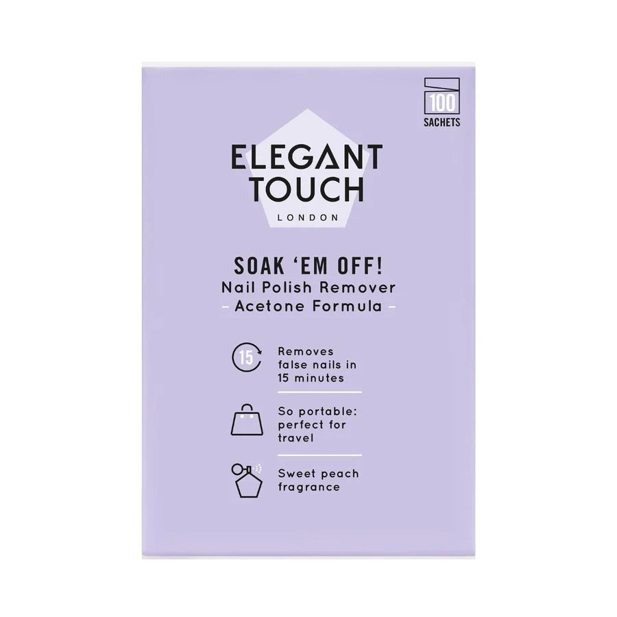 Elegant Touch Soak Em Off Polish Remover Acetone Formula