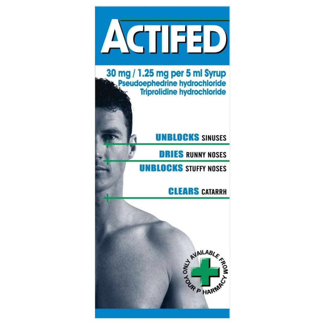 Actifed Syrup Actifed 30mg/1.25mg/5ml Syrup