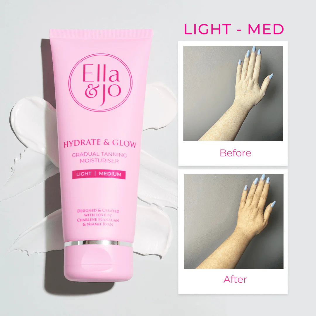 Ella & Jo Hydrate And Glow Tanning Moisturiser Light-Medium