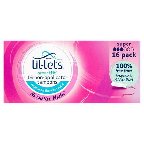 Lil-lets Smartfit Non-Applicator Tampons - 16 Pack