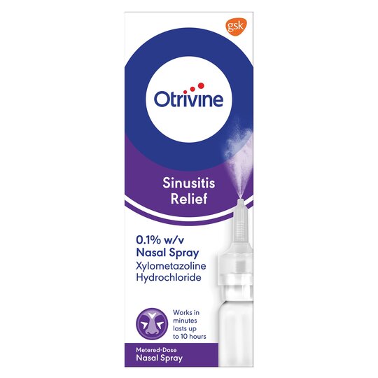 Otrivine Adult Sinusitis Nasal Decongestant Spray
