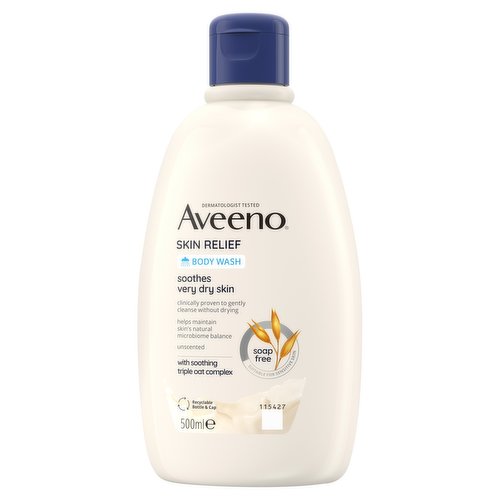 Aveeno Skin Relief Body Wash Soothes Very Dry Skin