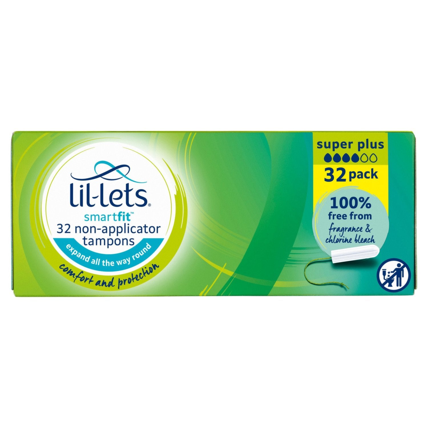 Lil-lets Smartfit Non-Applicator Tampons - 32 Pack