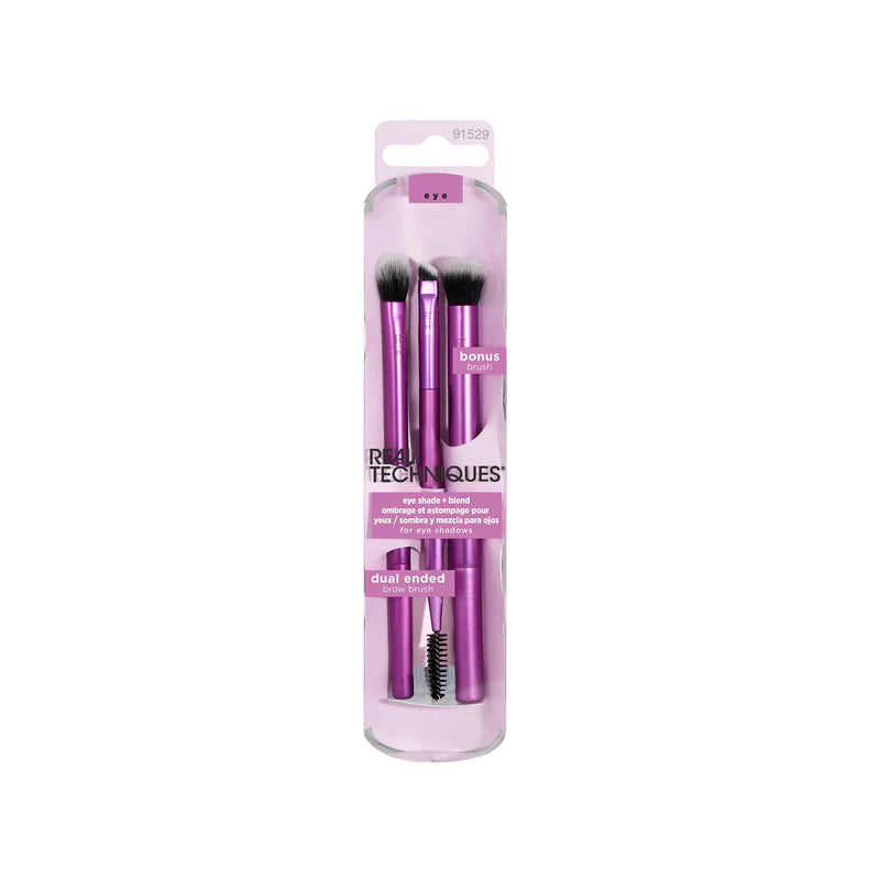Real Techniques Eye Shade + Blend Dual Ended Brow Brushes (300, 343, 341, 301)