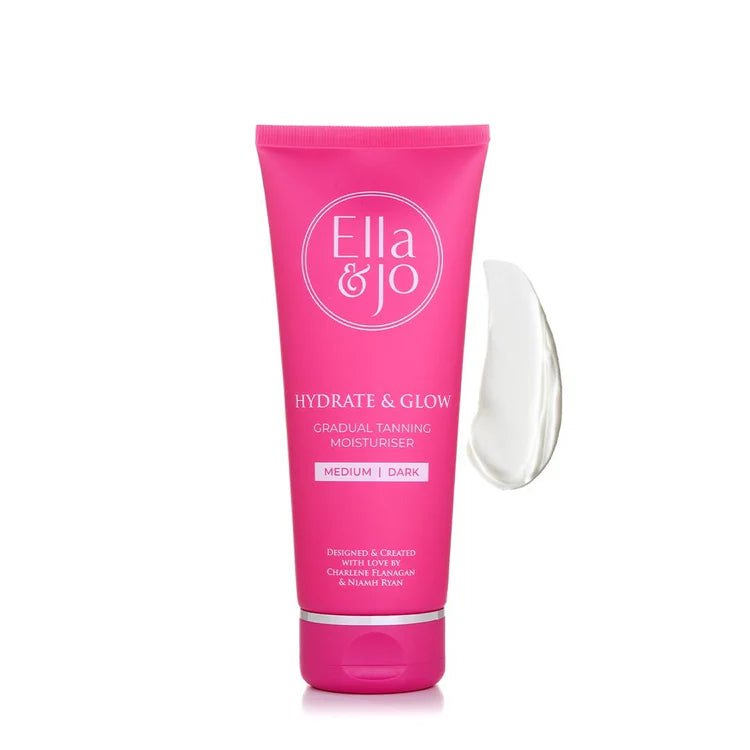 Ella &amp; Jo Hydrate And Glow Tanning Moisturiser Medium-Dark