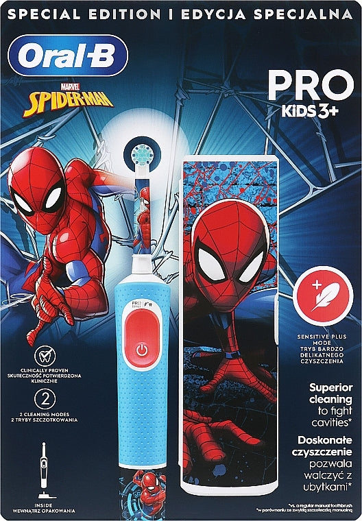 Oral B Pro Kids 3+ Spiderman Electric Toothbrush