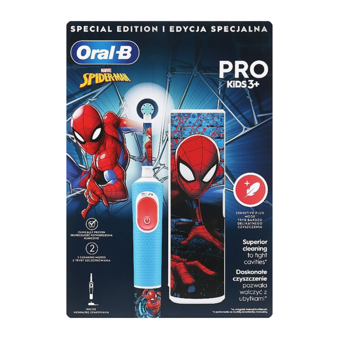 Oral B Pro Kids 3+ Spiderman Electric Toothbrush
