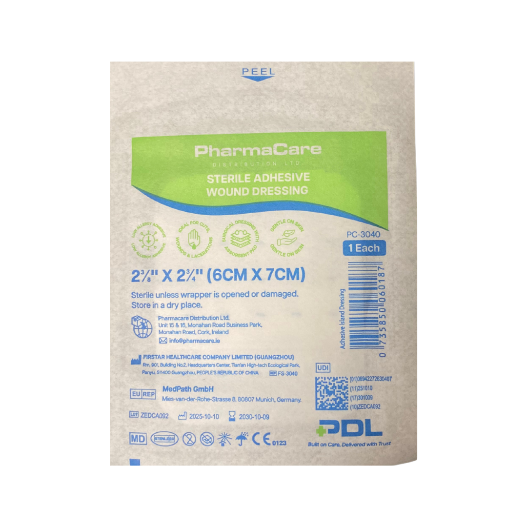 PharmaCare Sterile Adhesive Wound Dressing (6cm x 7cm)