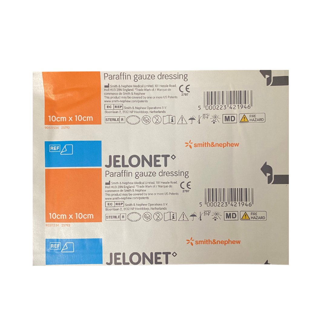 JELONET Paraffin Gauze Dressing (10cm x 10cm)