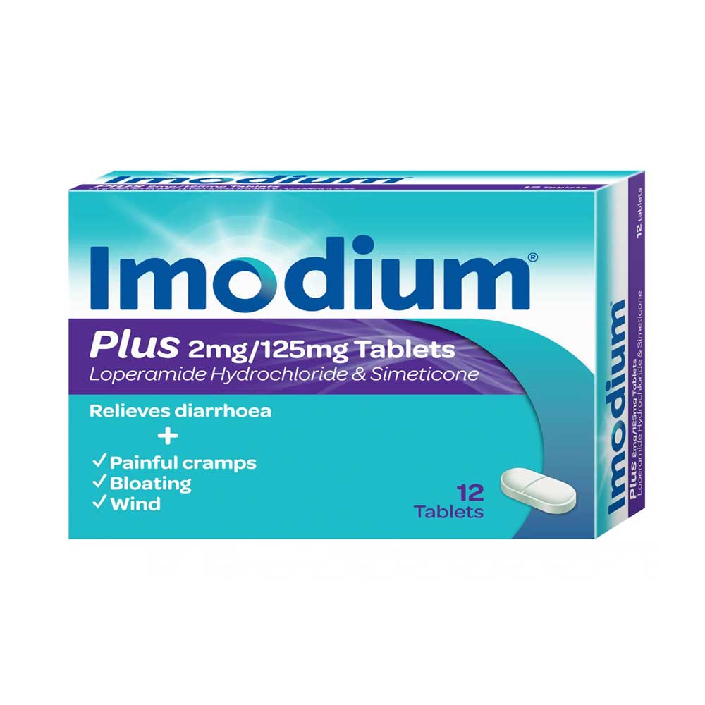 Imodium Plus 2mg/125mg Tablets