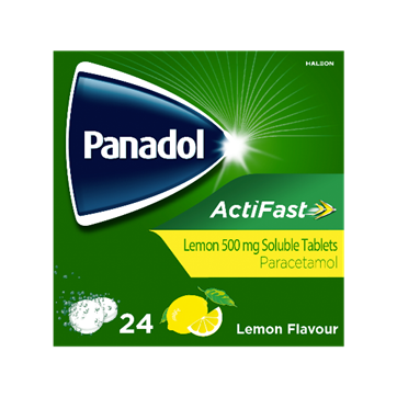 Panadol Actifast Soluble Lemon 500mg 24 Pack