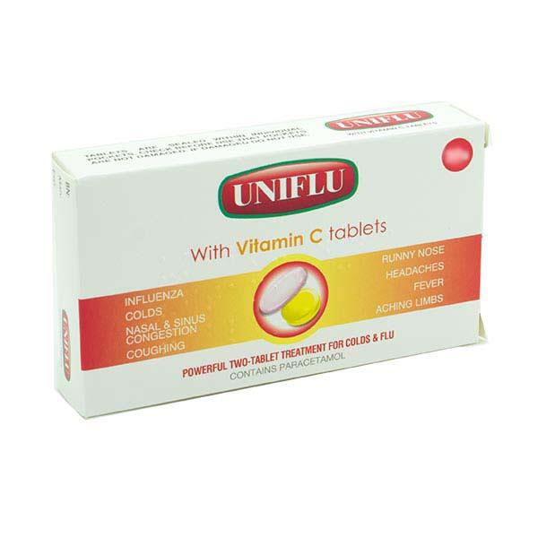 UNIFLU with Vitamin C Tablets