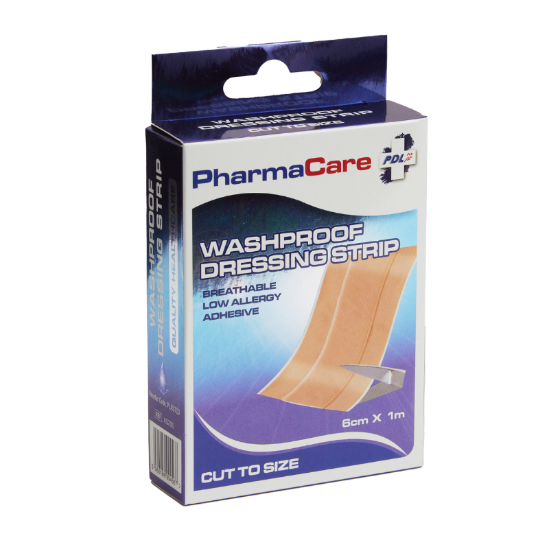 PharmaCare Washproof Dressing Strip 6cm x 1m