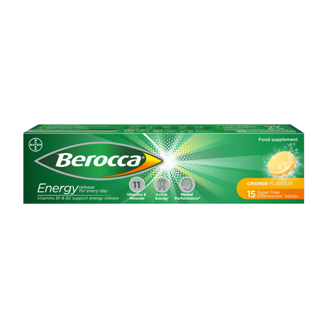 Berocca Energy Orange - 15 Effervescent Tablets