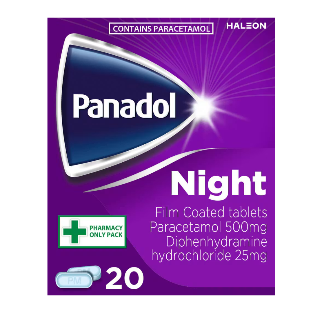 Panadol Night 500mg/25mg Film-Coated Tablets