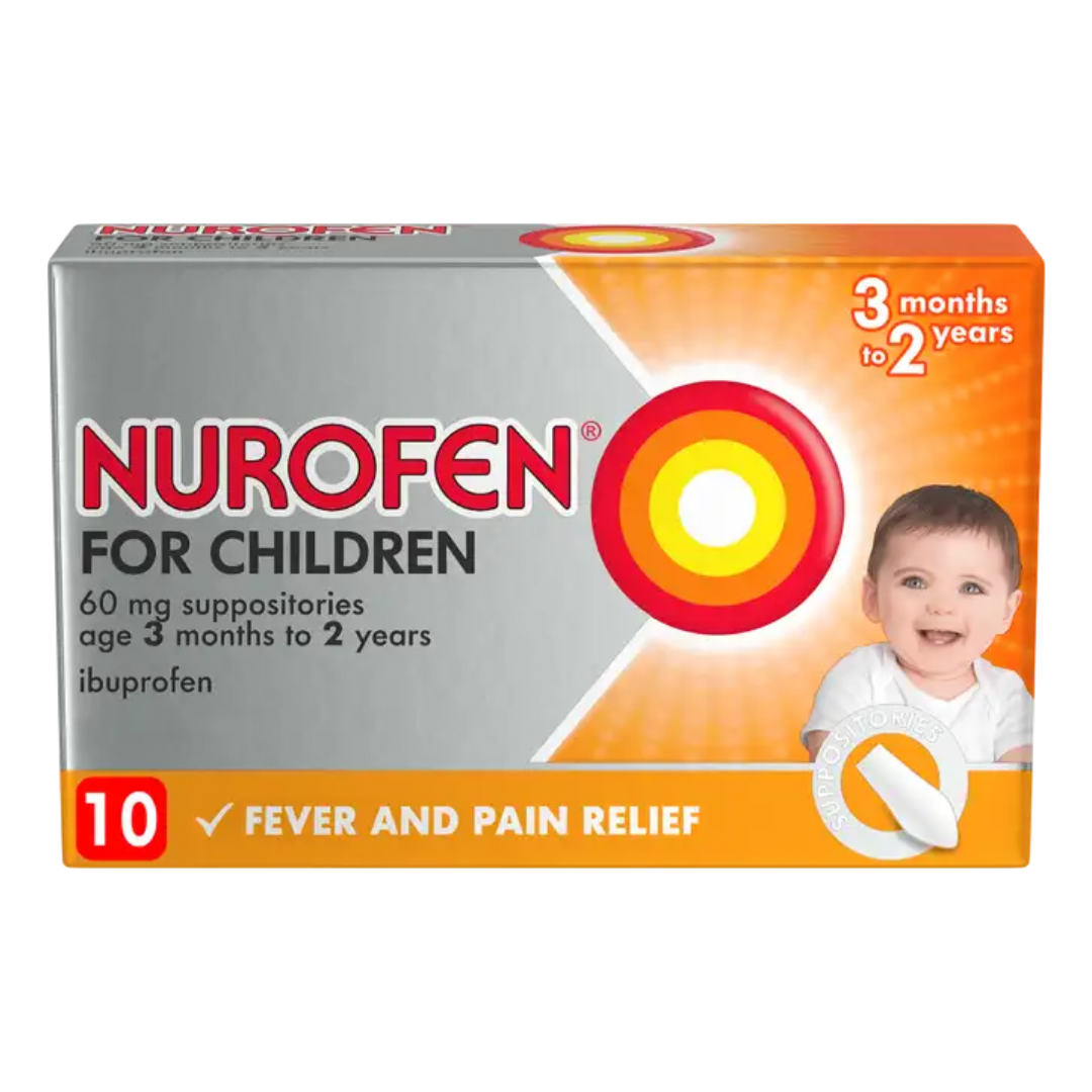 NUROFEN for Children 60mg Suppositories 3months -2yrs