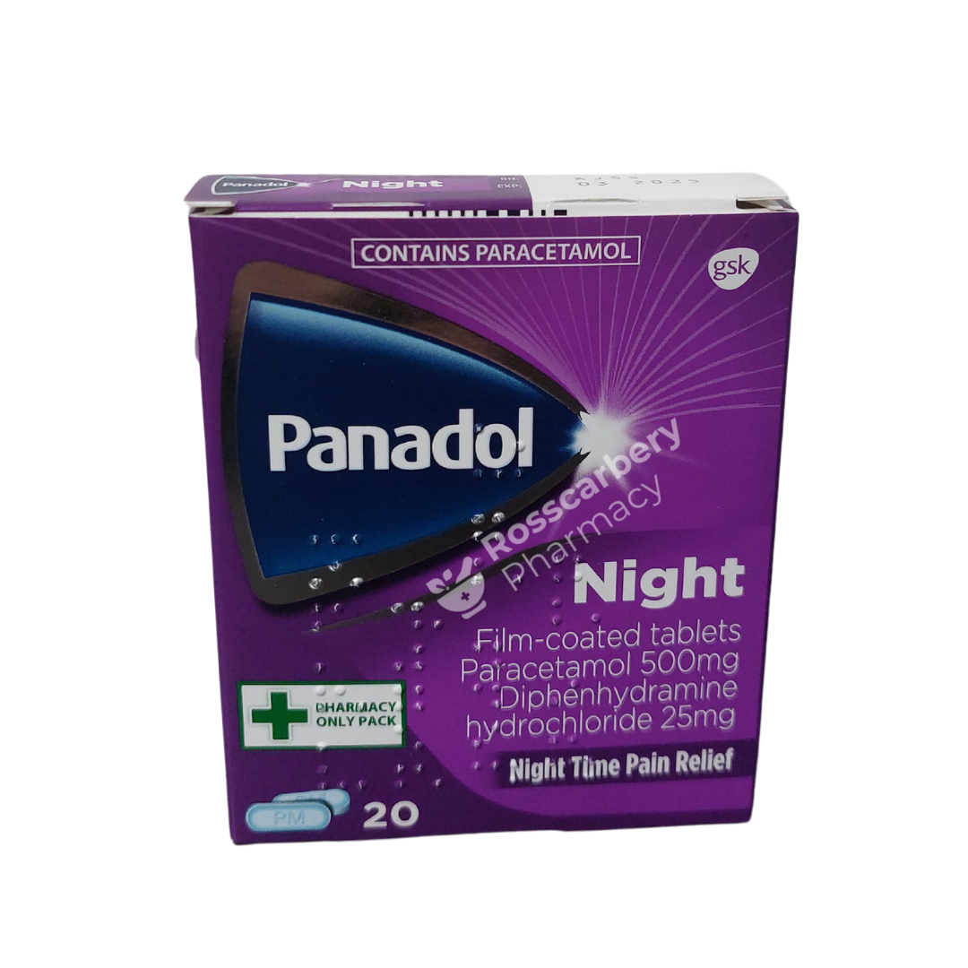 Panadol Night 500mg/25mg Film-Coated Tablets