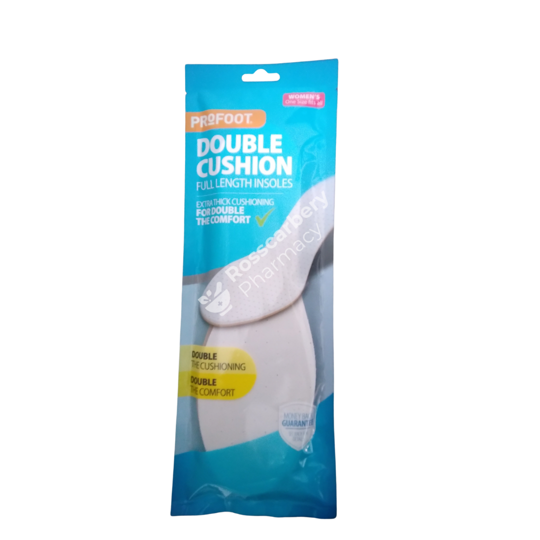 Profoot Double Cushion Full Length Insoles - womens One Size Fits All