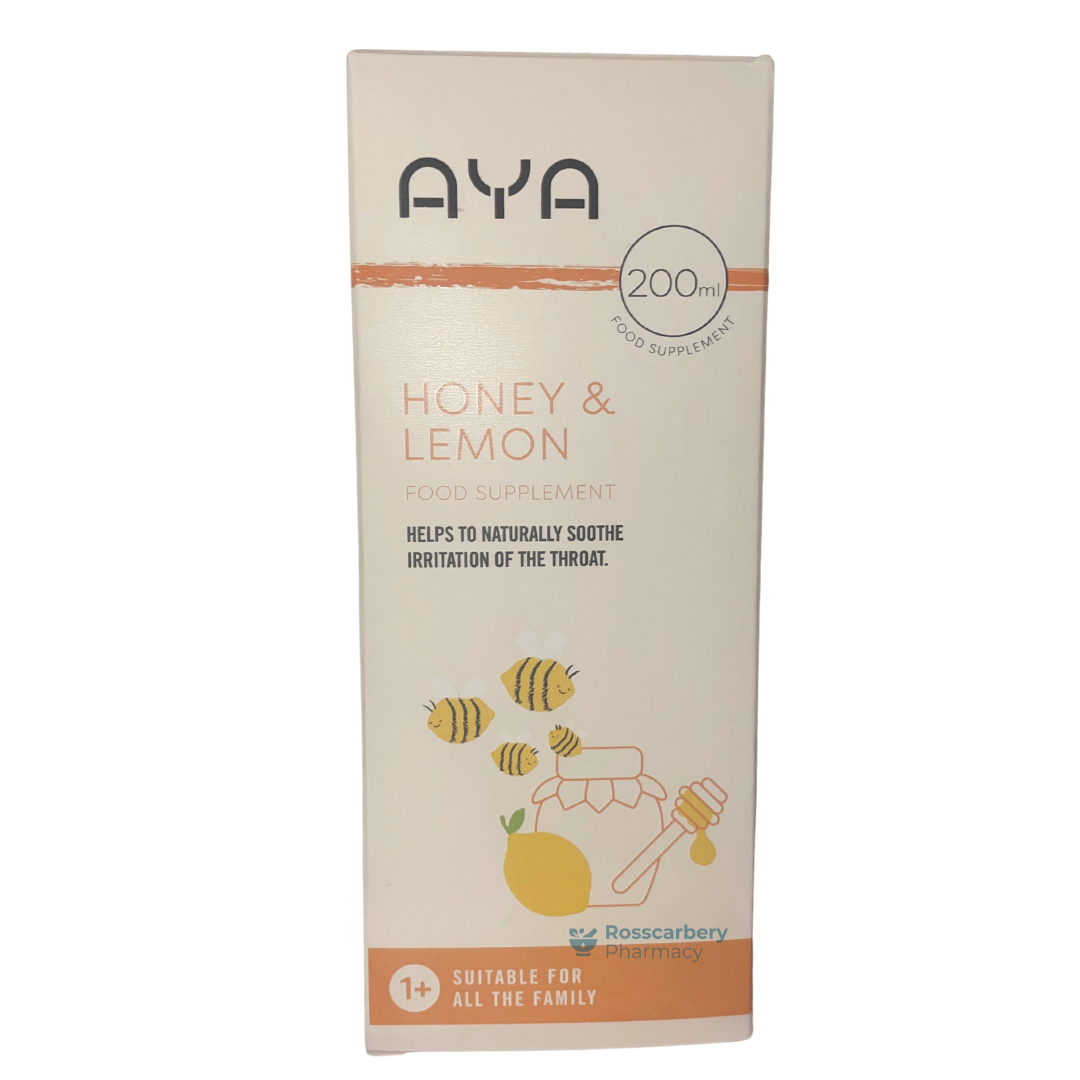 AYA Honey &amp; Lemon Food Supplement 200ml