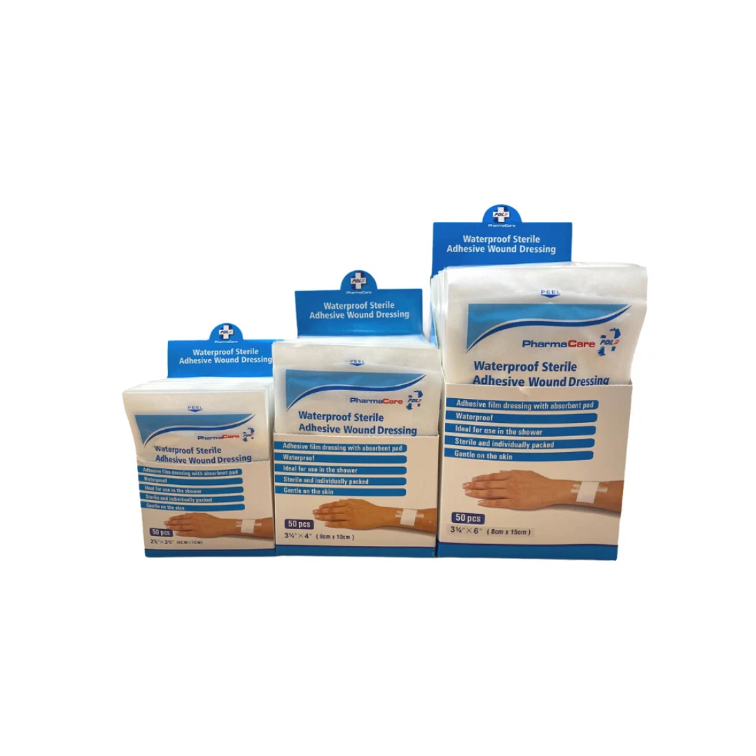Pharmacare Waterproof Sterile Dressings (8cm x 15cm)
