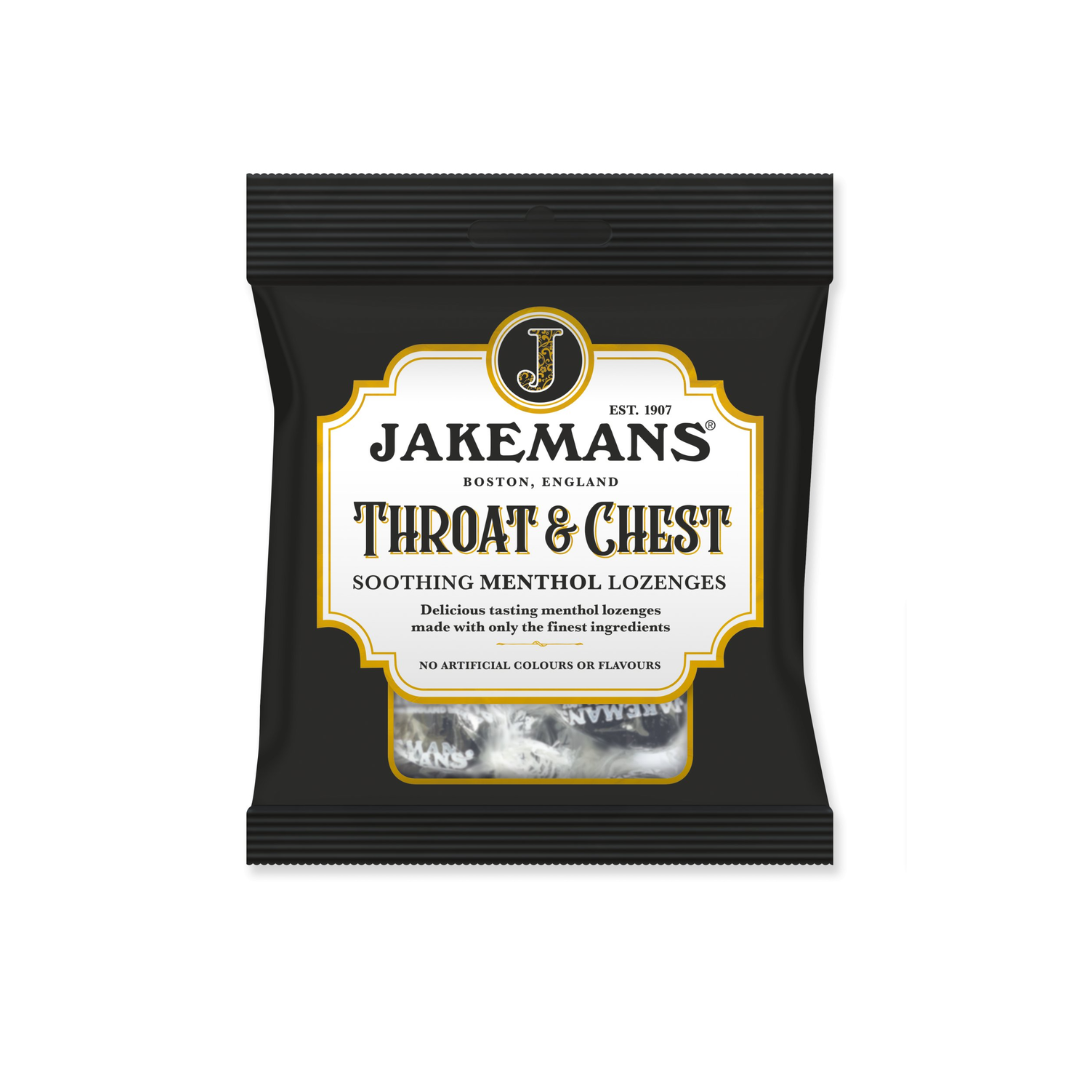 JAKEMANS Throat & Chest - Soothing Menthol Sweets