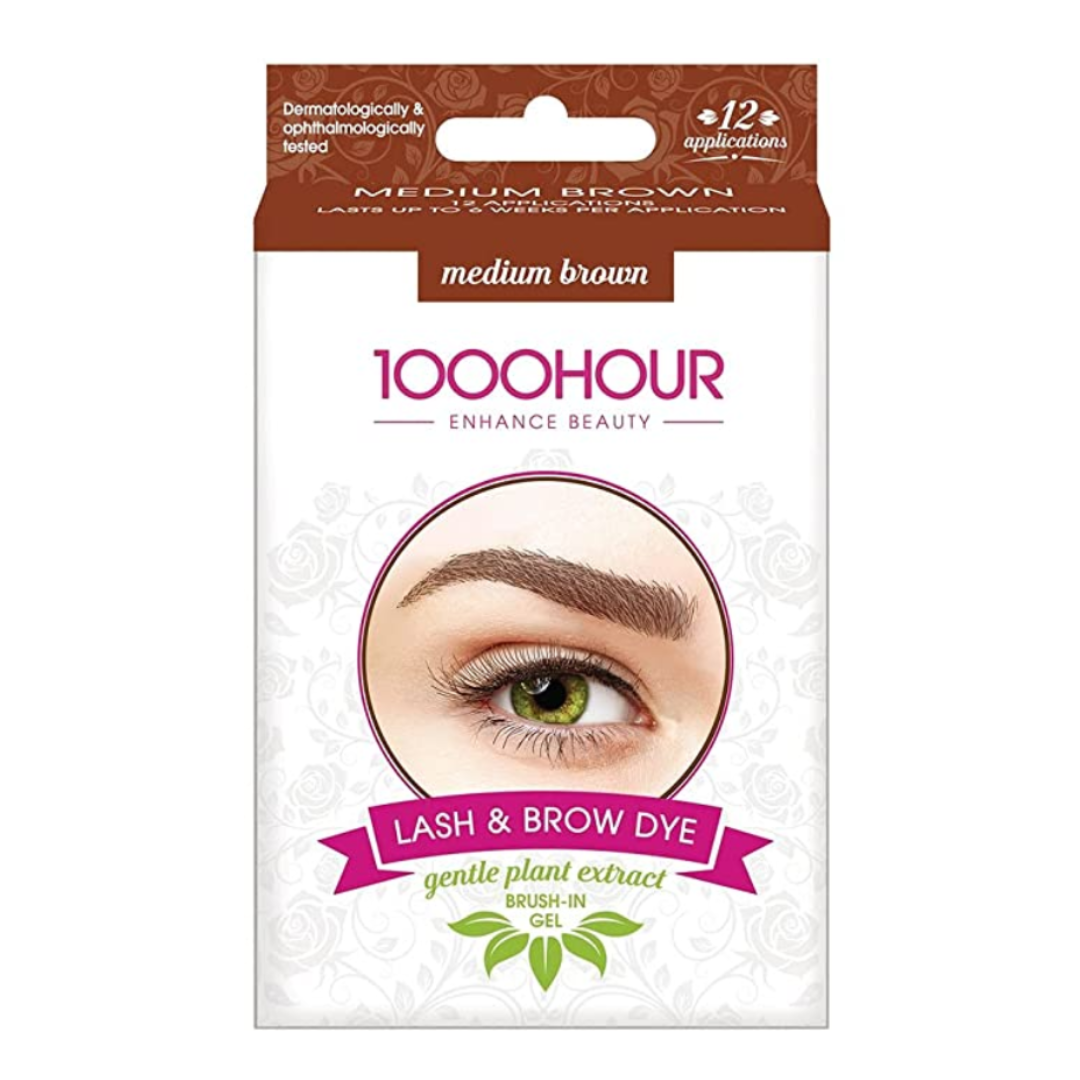 1000 HOUR Enhance Beauty Lash &amp; Brow Dye (Medium Brown)