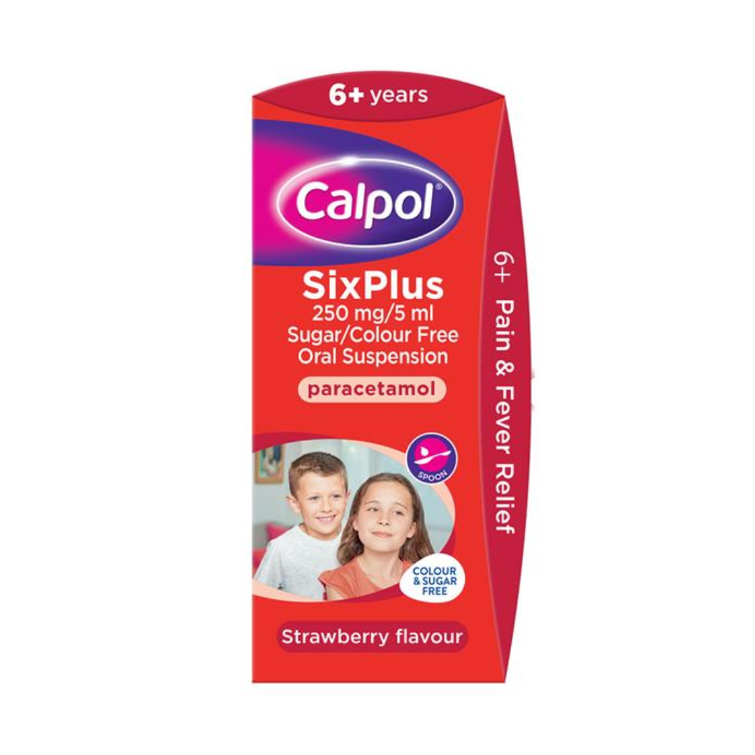 Calpol 6+ Oral Suspension (Strawberry Sugar Free )