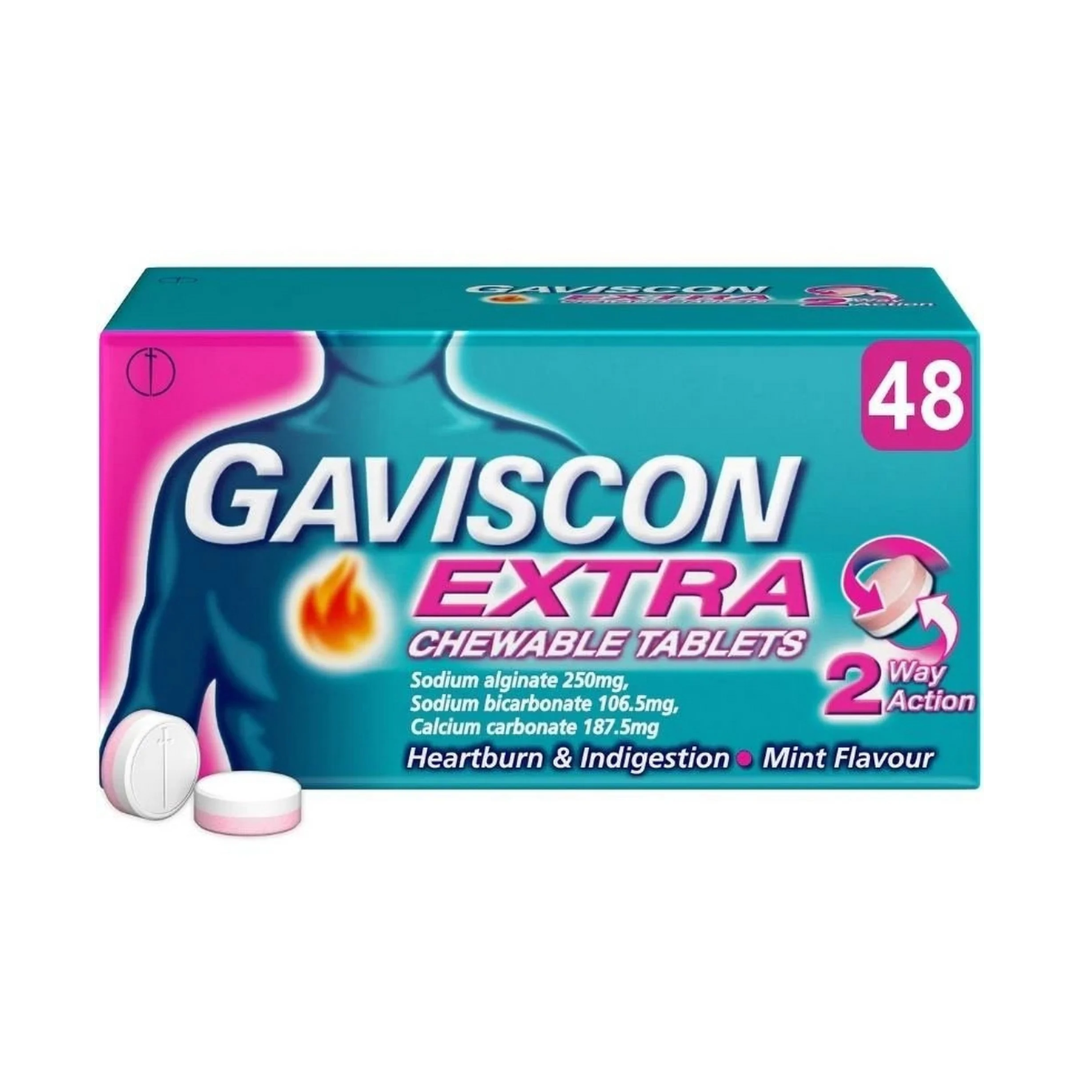 Gaviscon EXTRA Chewable Tablets (Mint)