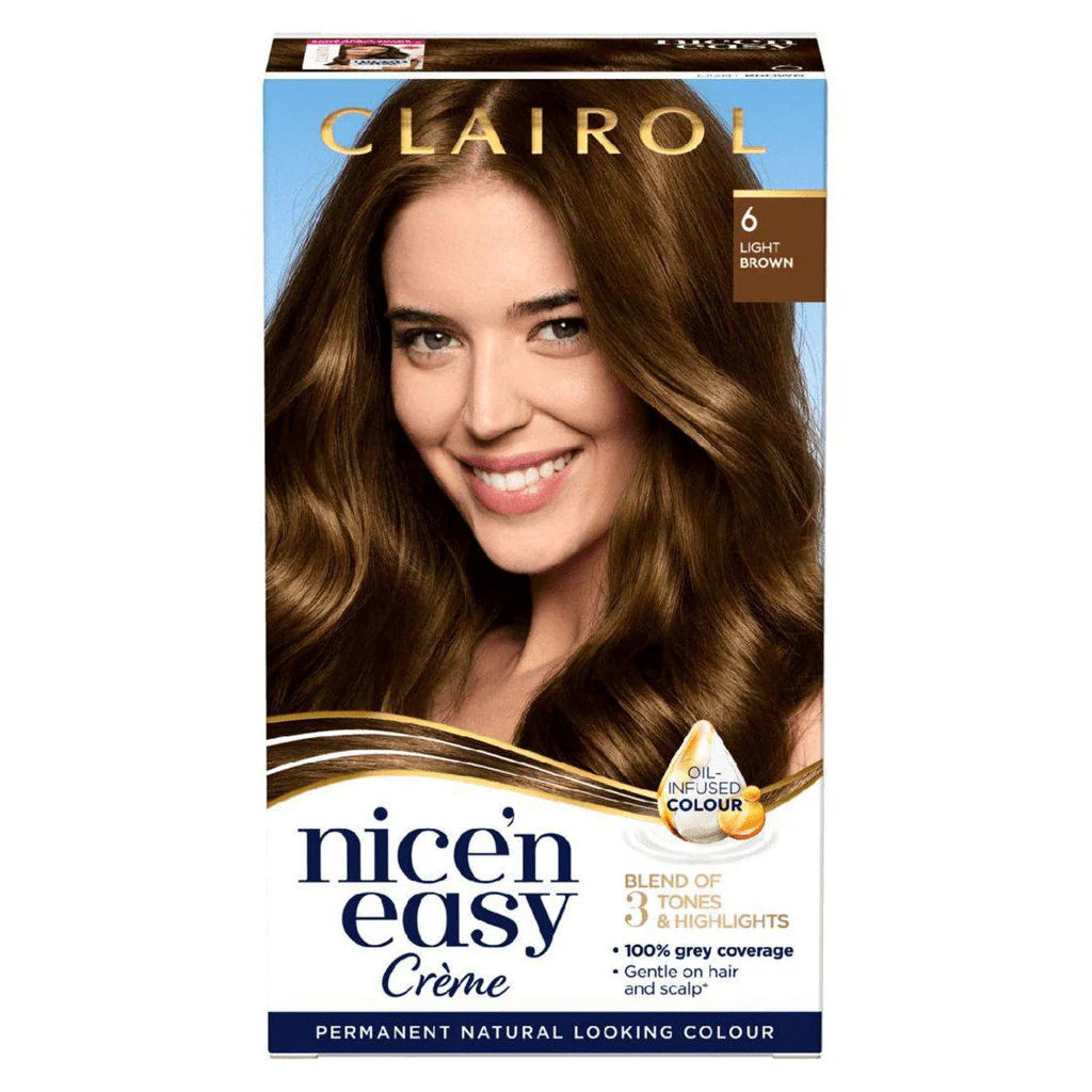 Clairol - Nice'N Easy Creme Permanent Natural Looking Colour - 6 Light Brown