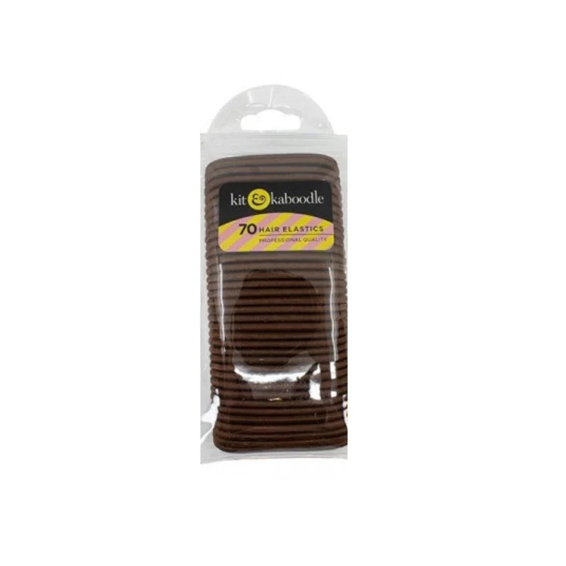 Kit & Kaboodle 70 Hair Elastics - Brown