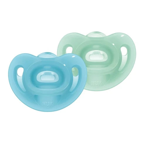 NUK Sensitive Soother Silicone 0-6 months Blue