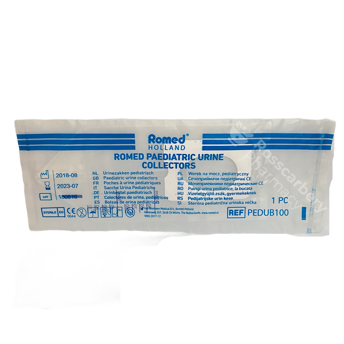 Romed Paediatric Urine Collector - Single