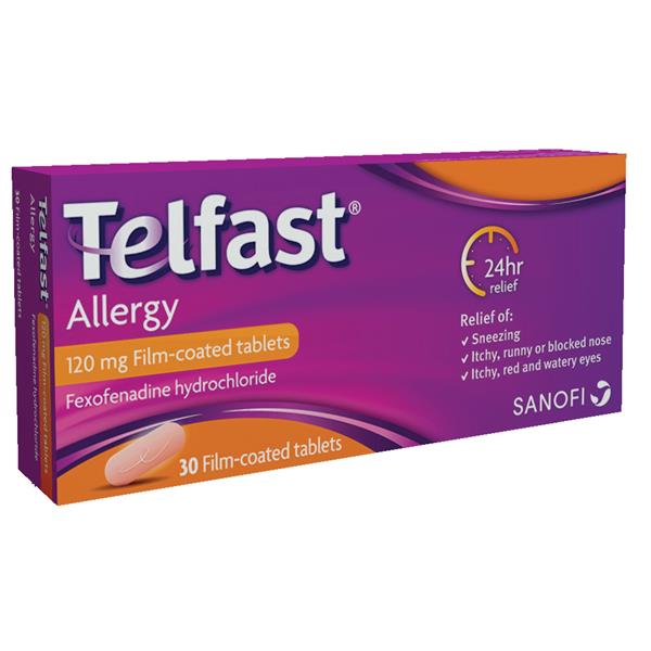 Telfast Allergy 120mg Film-Coated Tablets
