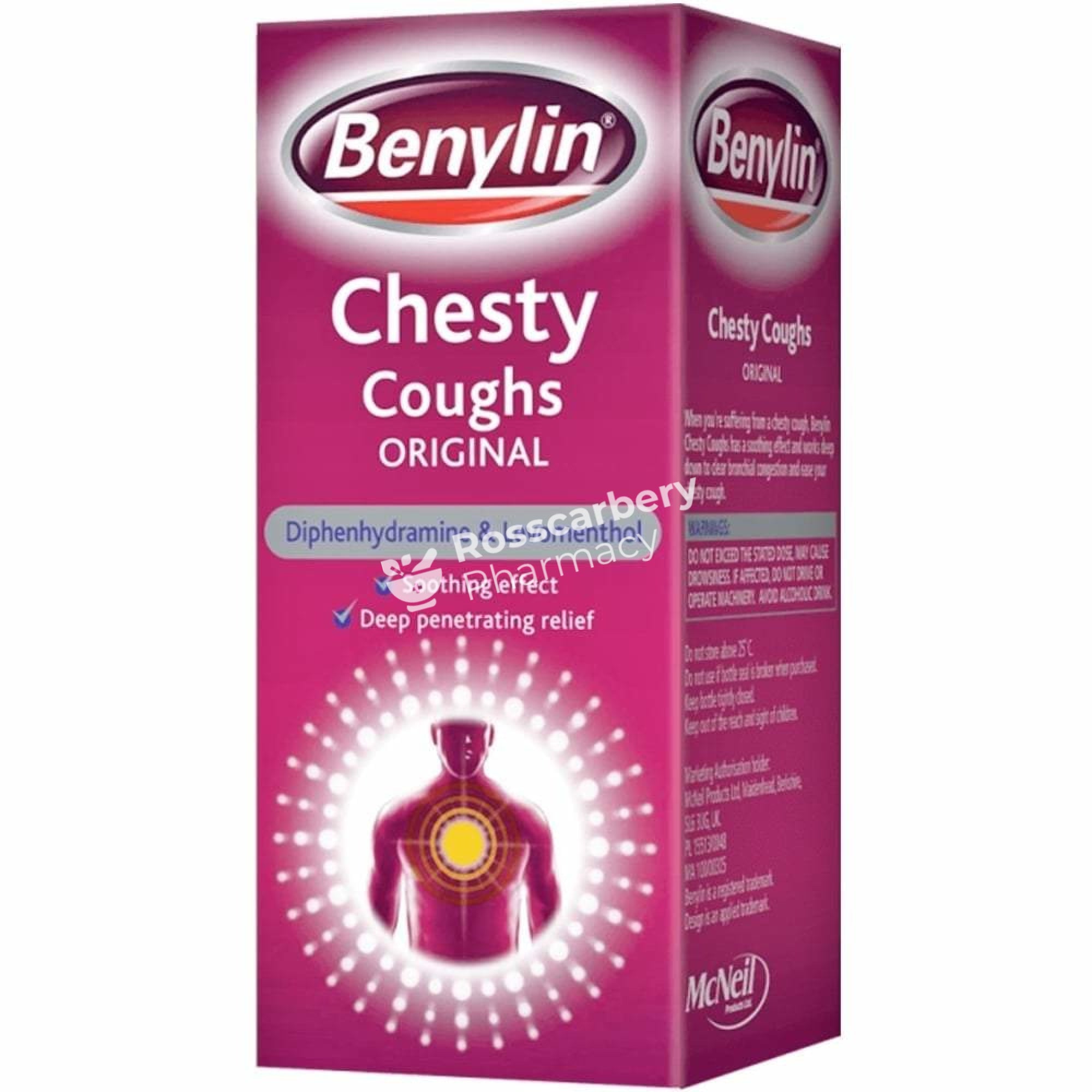 Benylin Cough Medicine Syrup - Original Formula Bottles