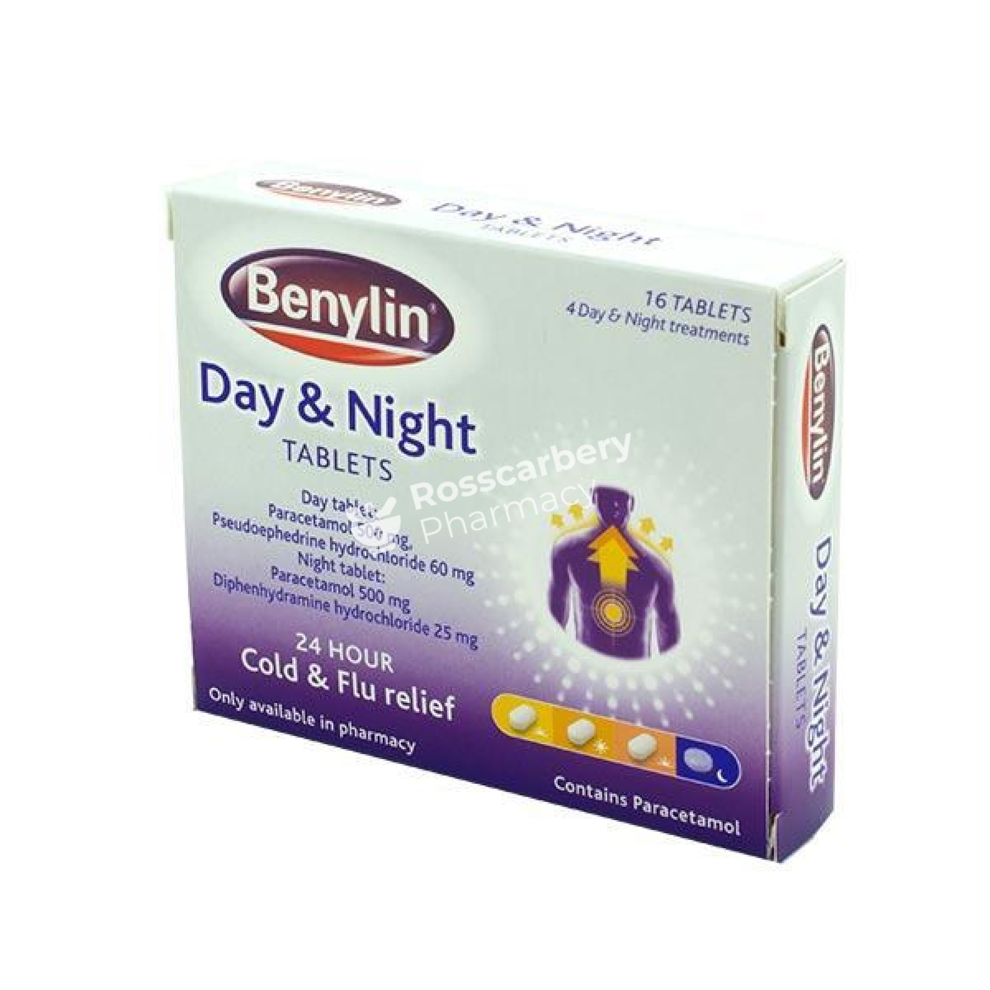 Benylin Day & Night Tablets Cold Flu Combination Products