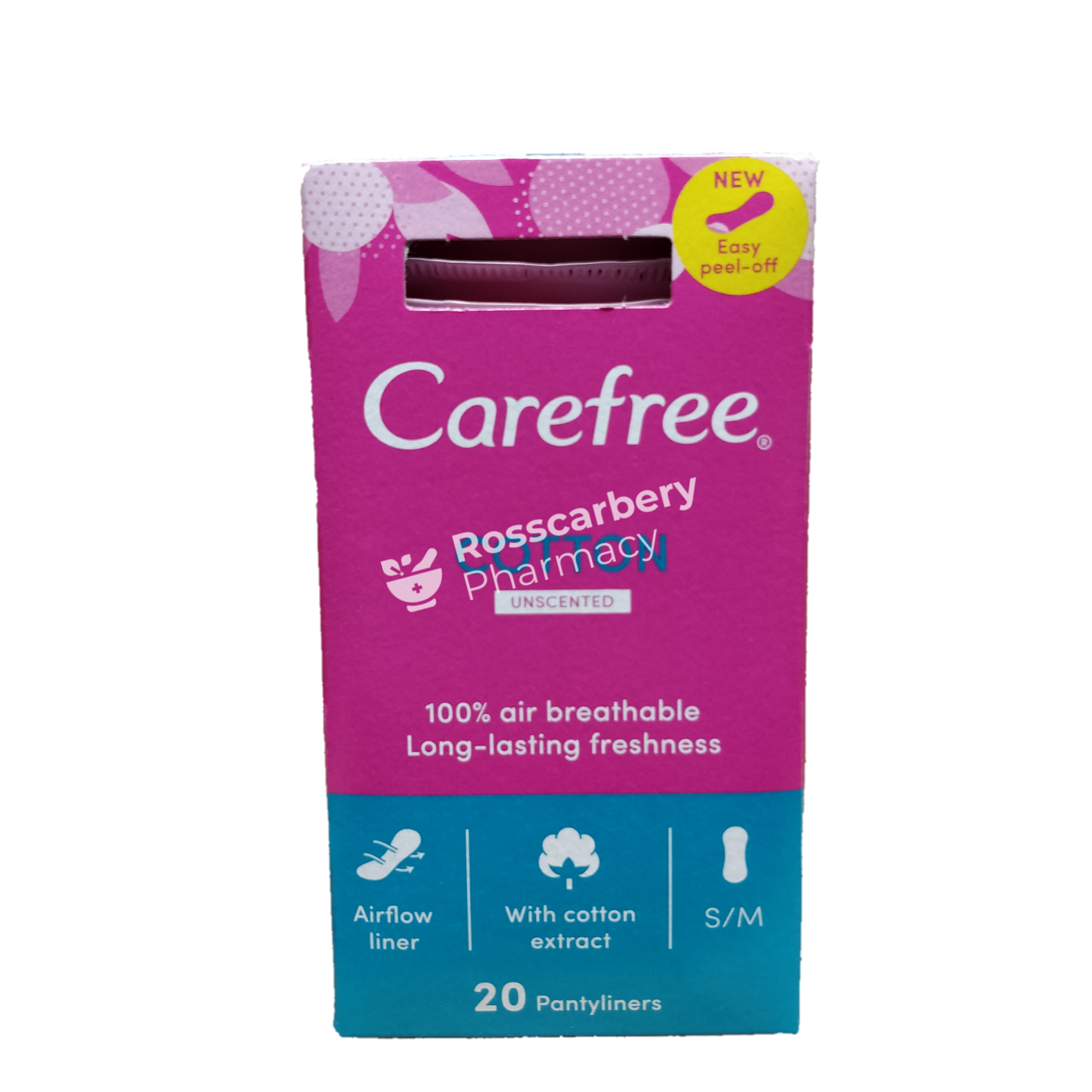 Carefree Cotton Unscented Pantyliners - S/m Pads & Liners