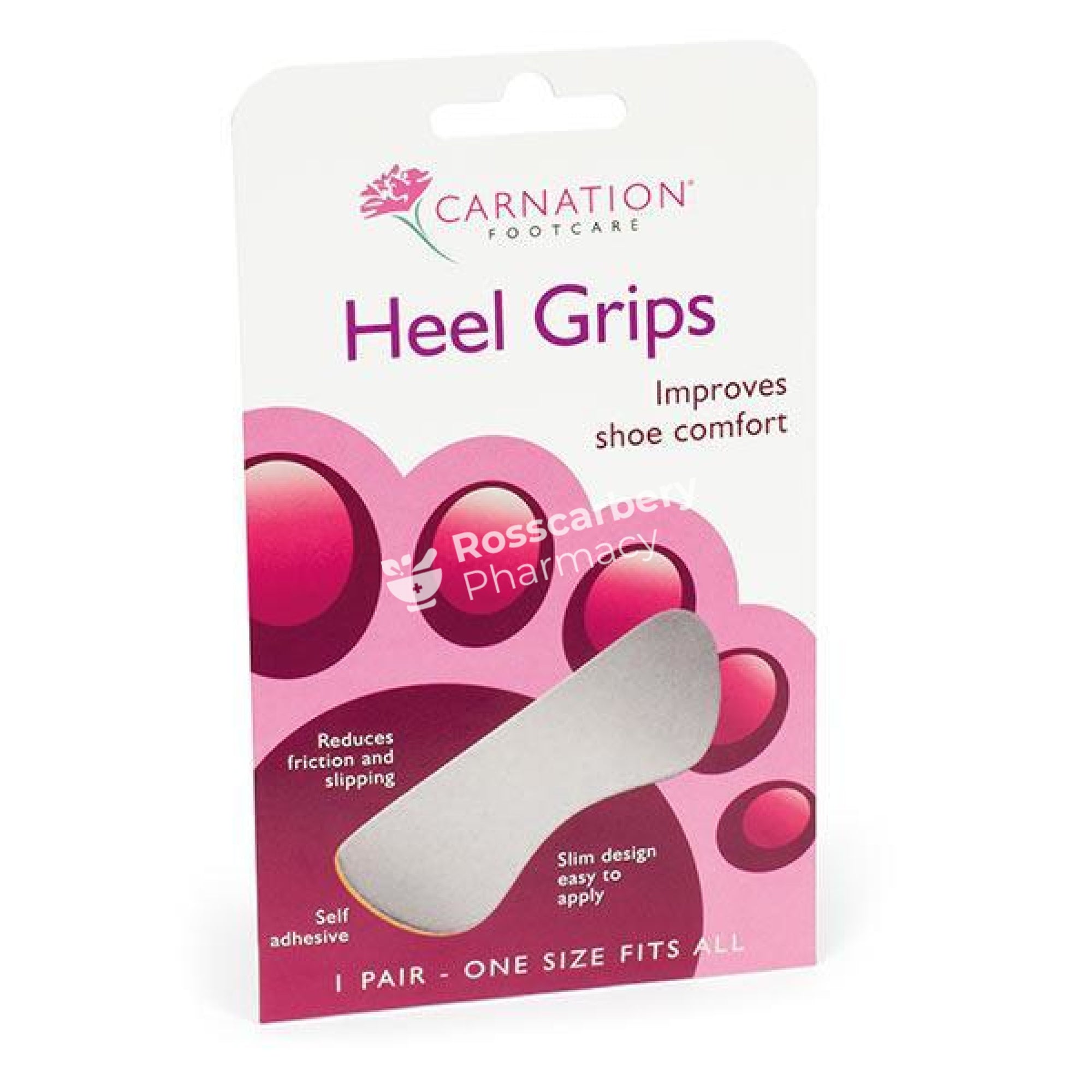 Carnation Footcare Heel Grips 1 Pair Feet Accessories
