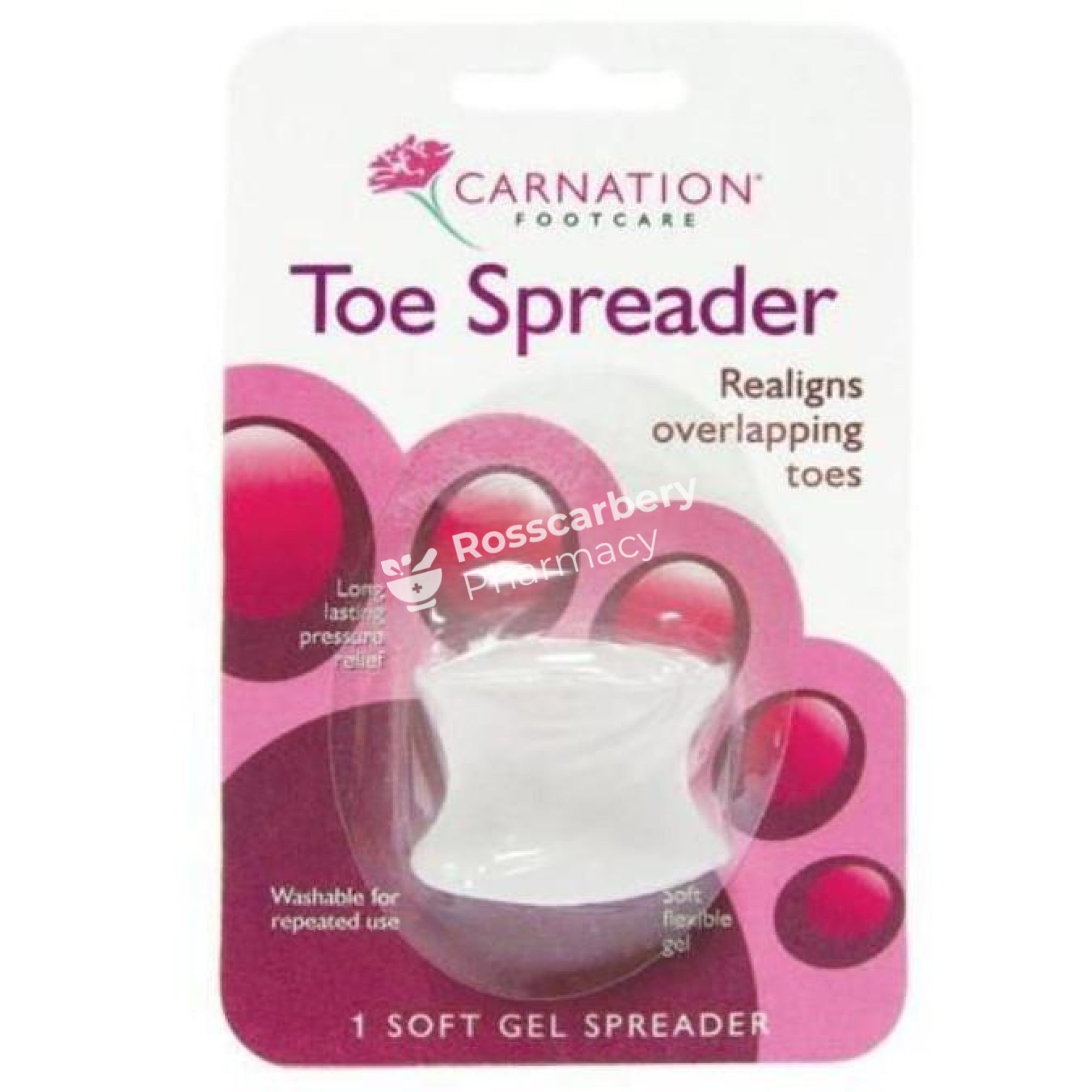 Carnation Footcare Soft Gel Toe Spreader - One Size Feet Accessories