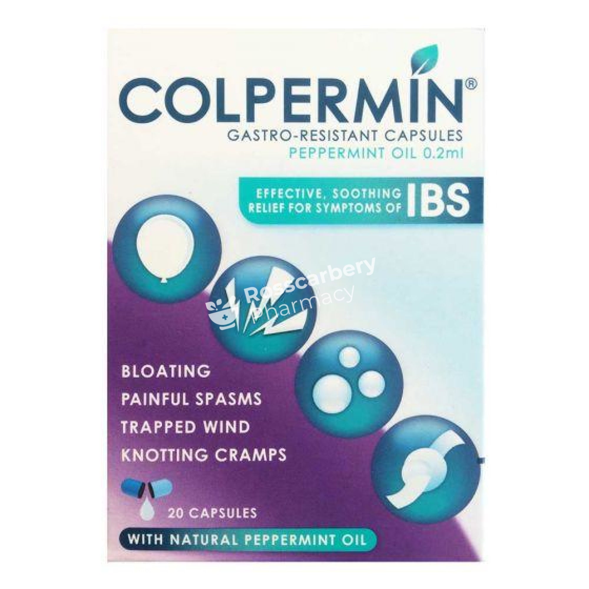Colpermin Gastro-Resistant Capsules - Peppermint Oil 0.2Ml Cramping & Ibs