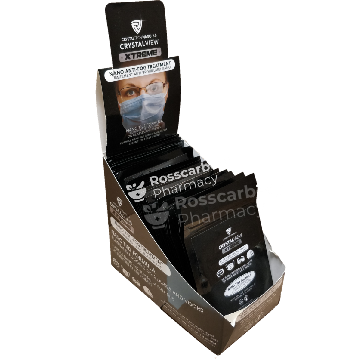 Crystalview Xtreme - Nano Anti-Fog Treatment Wipe Glasses Care