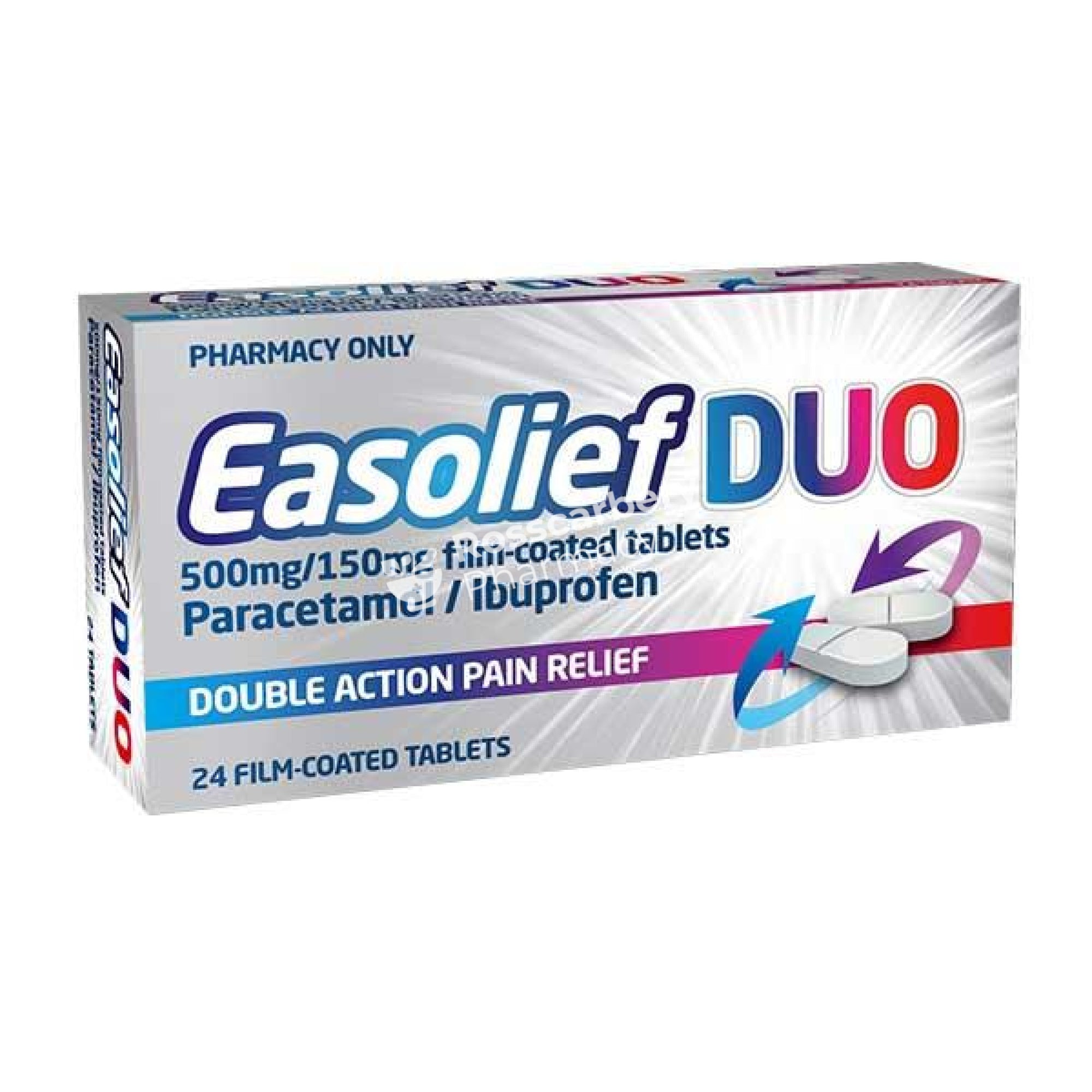 Easolief Duo 500Mg/150Mg Film-Coated Tablets Paracetamol/ibuprofen Pain Relief & Headache