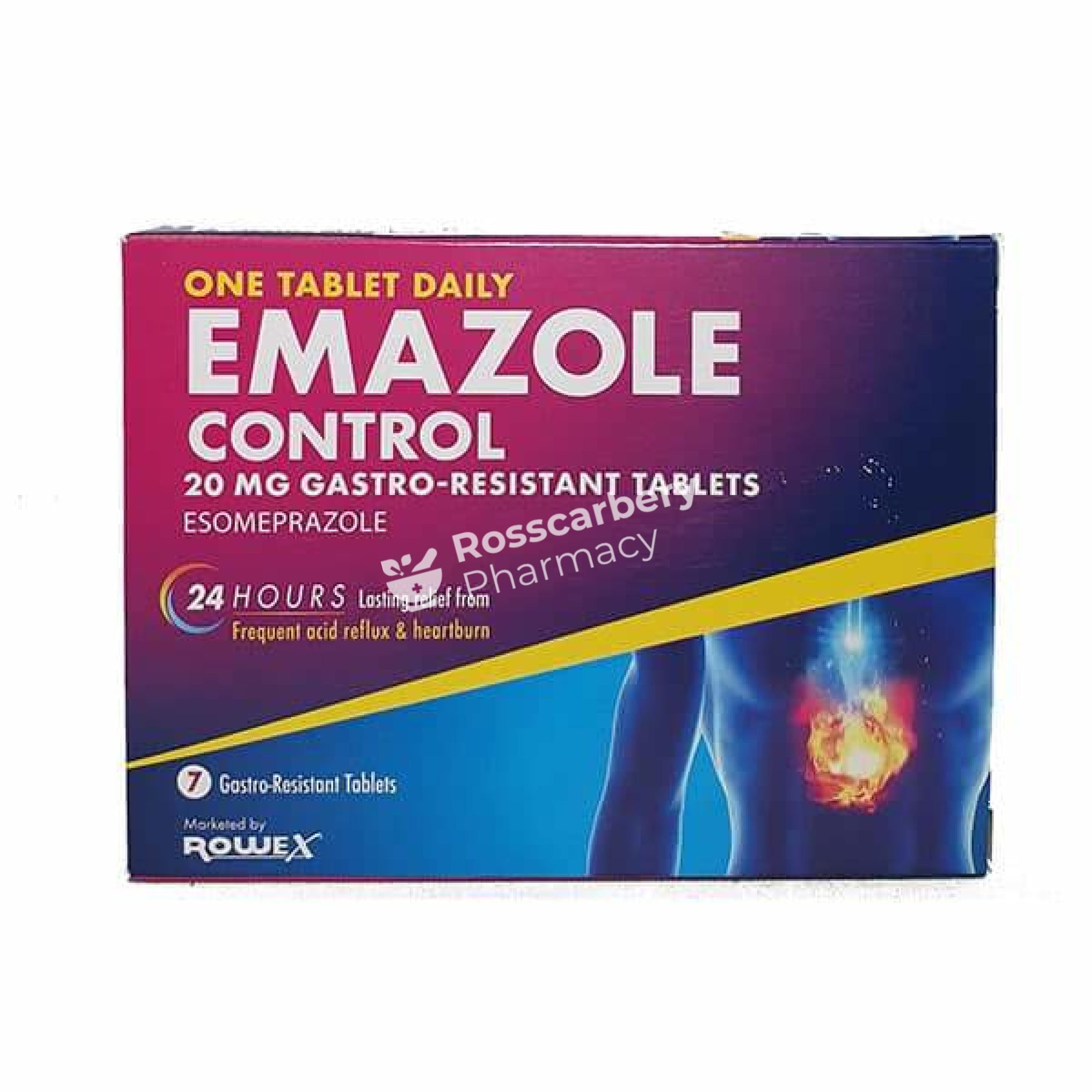 Emazole Control 20Mg Tablets Acid Indigestion & Reflux