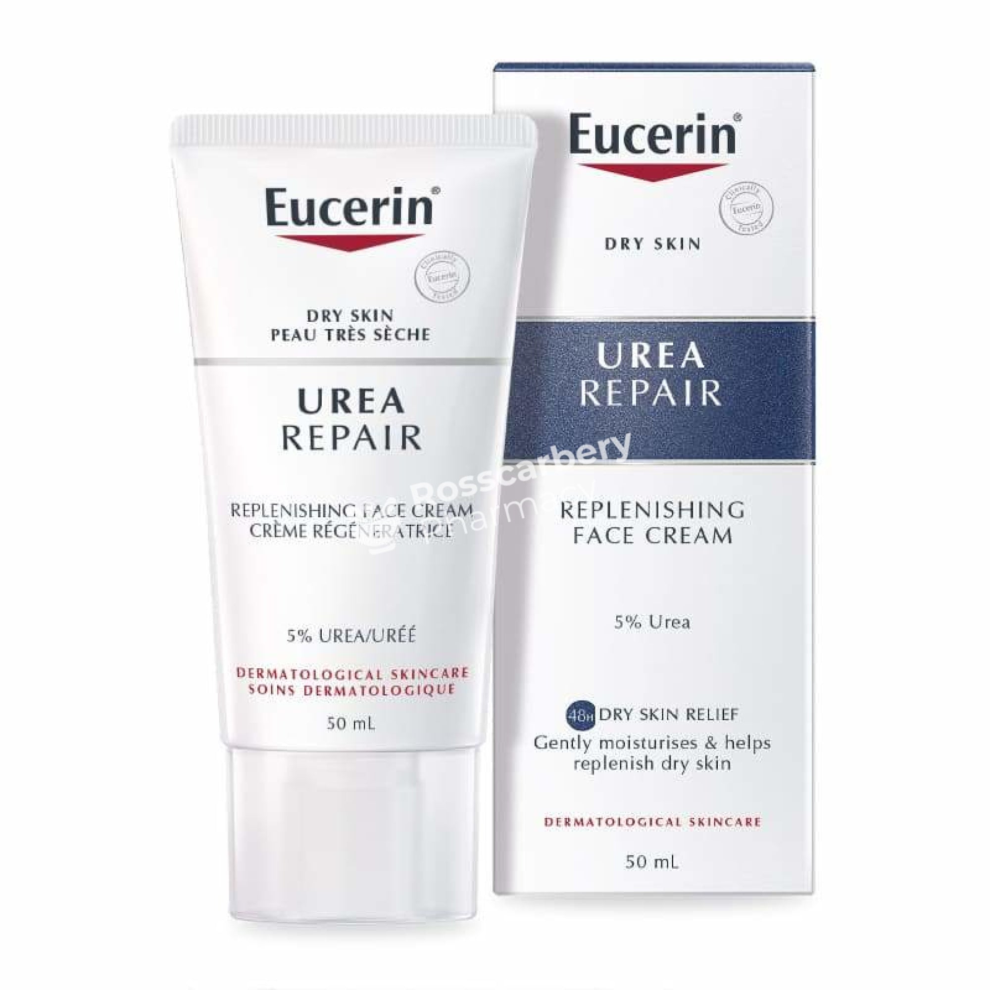 Eucerin Dry Skin Urea 5% Repair Replenishing Face Cream Facial Moisturiser