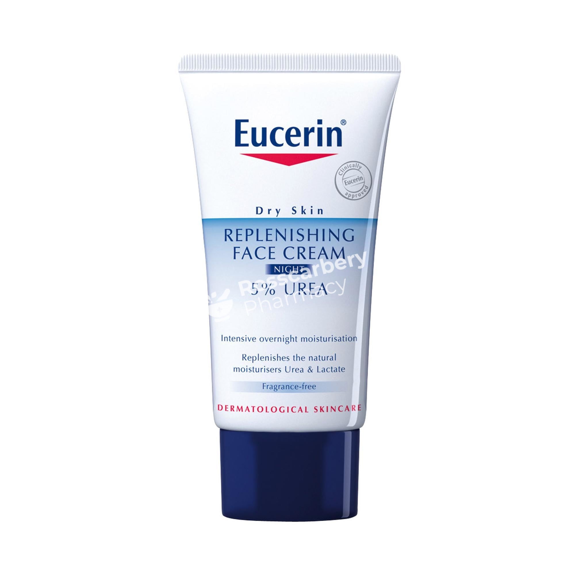 Eucerin Very Dry Urea 5% Skin Replenishing Face Cream Night Facial Moisturiser