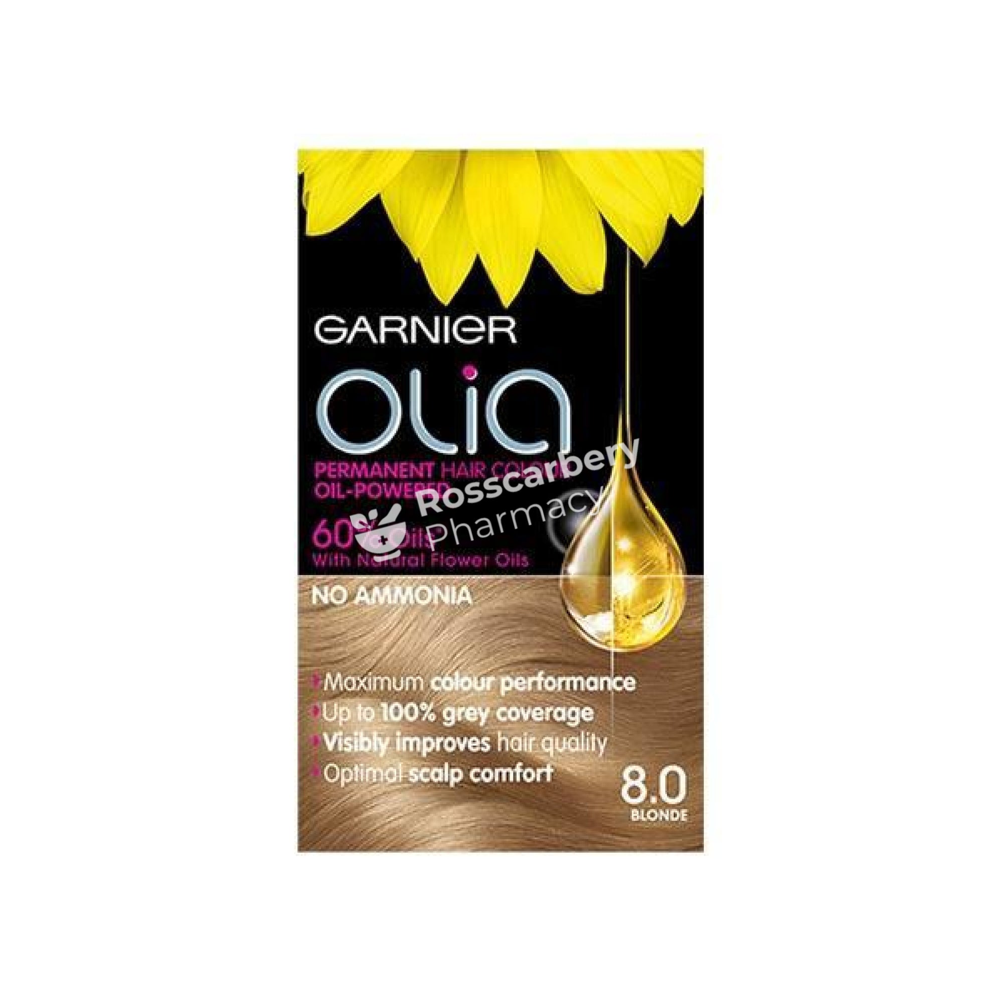 Garnier Olia Permanent Hair Colour - Blonde 8.0 Colouring