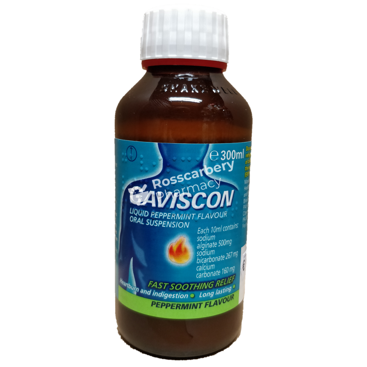 Gaviscon Liquid Peppermint Flavour 300Ml Acid Indigestion &amp; Reflux