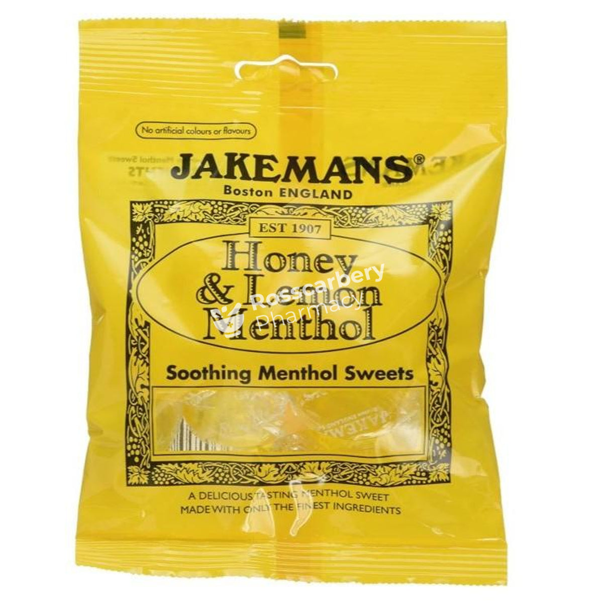 Jakemans Honey &amp; Lemon Menthol - Soothing Sweets Sweets/lozenges/pastilles