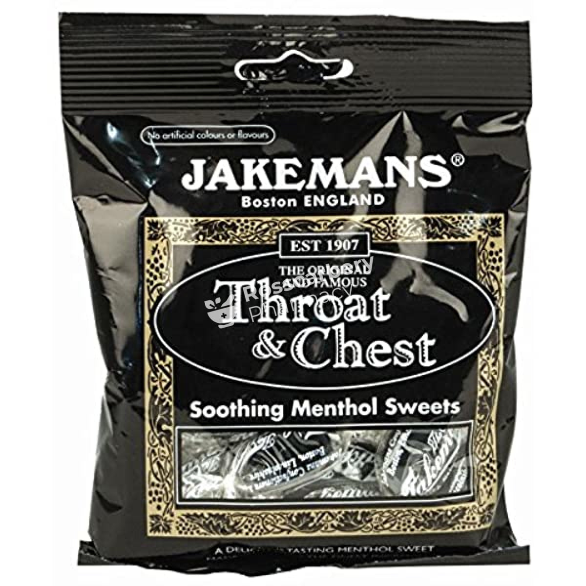 Jakemans Throat &amp; Chest - Soothing Menthol Sweets Sweets/lozenges/pastilles