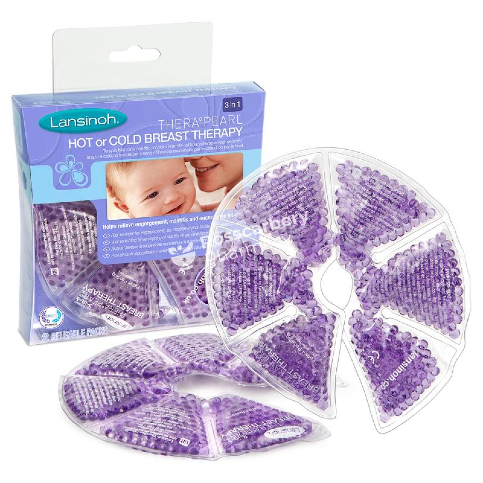 Lansinoh 3 In 1 Therapearl Hot Or Cod Breast Therapy Maternity Pads